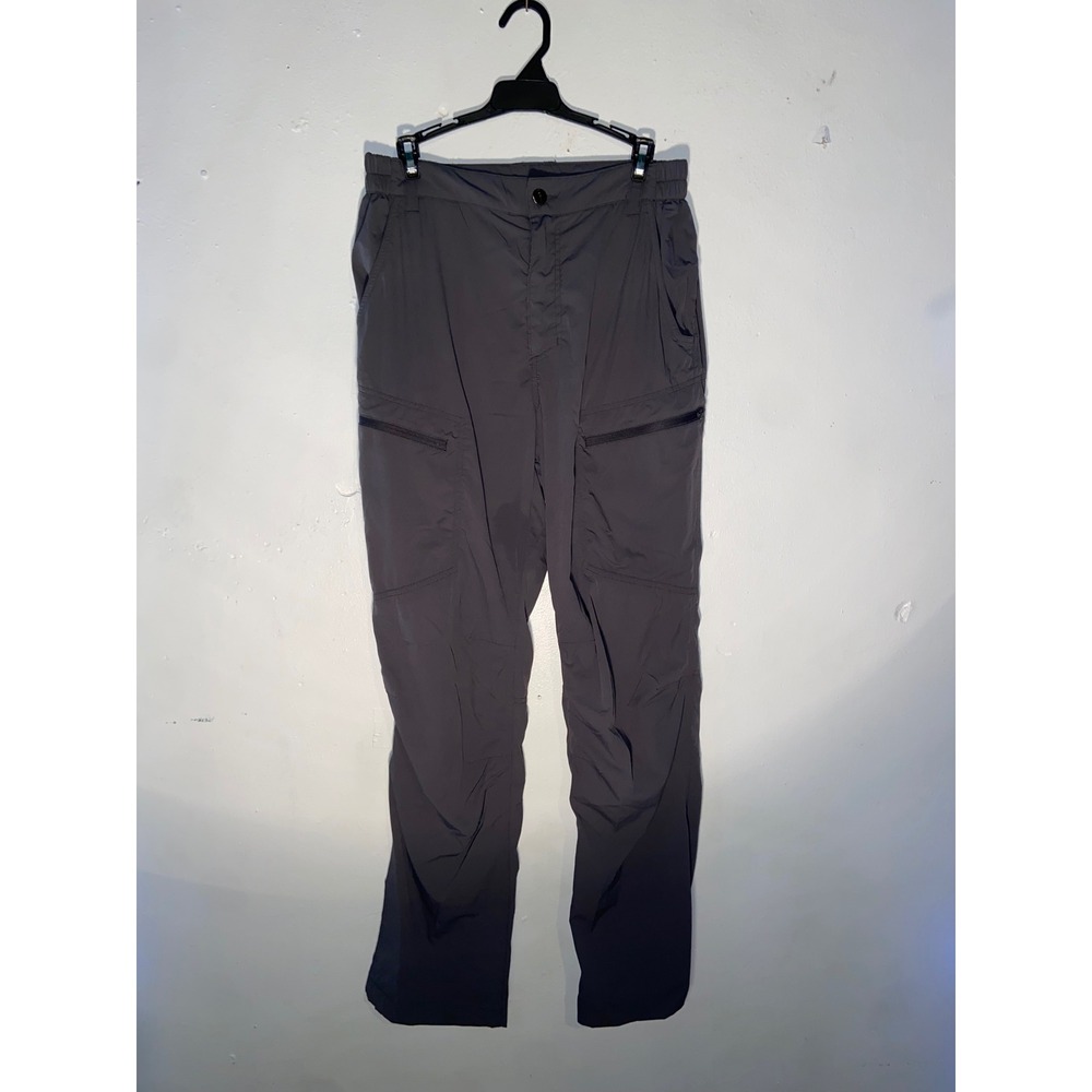 Shallowlulu Men's Hiking Cargo Pants Gray Nylon Spandex Stretch Outdoor 30x30